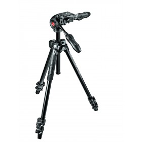 Manfrotto 290 LIGHT Kit, Alu 3 sec. tripod with foldable 3W head MK290LTA3-3W
